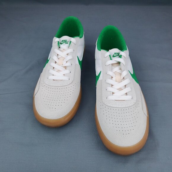 Nike SB Heritage Vulc Mens Sneakers CD5010 101 White Green Size 10-14 NO BOX TOP - Picture 3 of 9